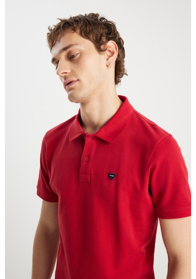 Wrangler Erkek Polo Yaka T Shirt Mw7d5k4xx2t600 Kırmızı Kırmızı