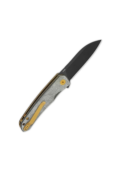 Qsp Otter Kot Kumaş Mikarta Sap Liner Lock 14c28n Çelik Kamp Çakı Qs140-f2 Kum