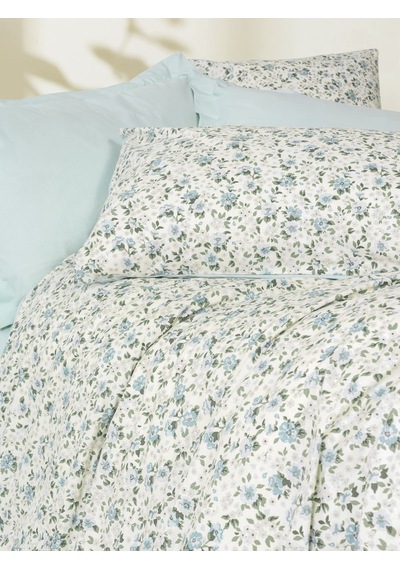 Cotton Box Petite Çift Kişilik Lastikli Çarşaflı Nevresim Takımı Nola Mint Mint