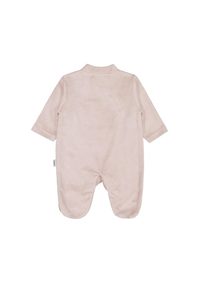 Albimini Minidamla Zürafa Nakış Çıtçıtlı 1-6 Ay Tulum - Kahve