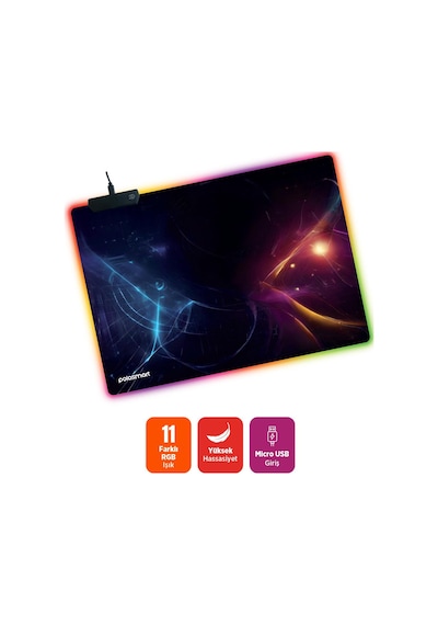 Polosmart Pgm40 Işıklı Gaming Mousepad Rgb