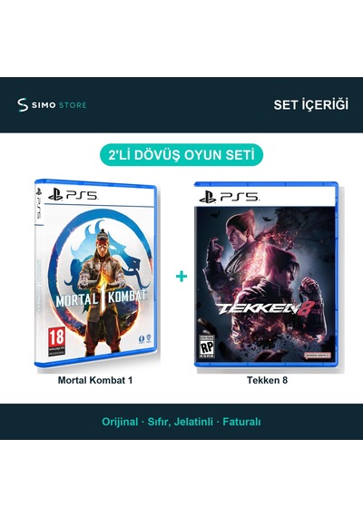 Mortal Kombat 1 + Tekken 8 Ps5 2'li Dövüş Oyun Seti