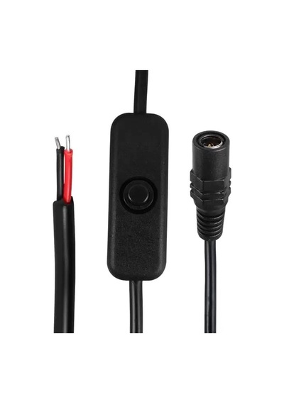 Hubrendy Sh Powermaster Pm-26710 Anahtarlı 5.5 2.5 Mm Uç Dc Kablo 30 Cm