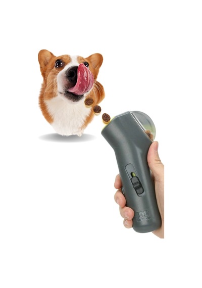 Biishe Kedi Ve Köpekler İçin Hazneli Mama Fırlatma Oyuncağı Yem Atıcı Aparat