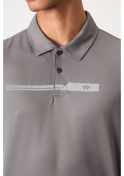 Koyu Gri Polyester Nefes Alan Dokulu İnce Esnek Standart Fit Polo Yaka Erkek Performans T-shirt - 8 Koyu Gri Koyu Gri Polyester Nefes Alan Dokulu İnce Esnek Standart Fit Polo Yaka Erkek Performans T-shirt - 8 Koyu Gri