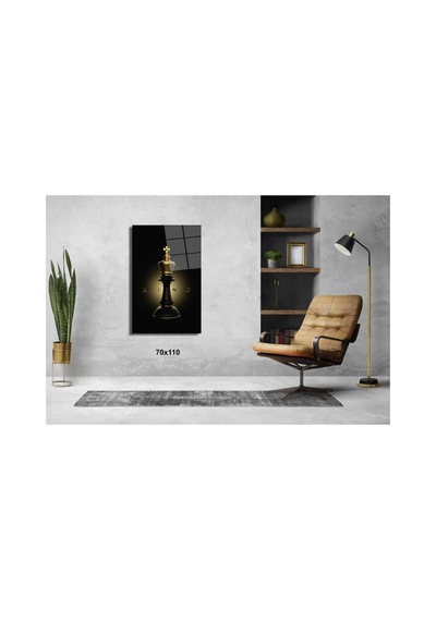 King Santraç İllüstrasyon Cam Tablo Pct0718 Modern Dekorasyon Temalı Dekoratif Duvar Tablosu, Salon, Ev Ve Ofis Dekoru,
