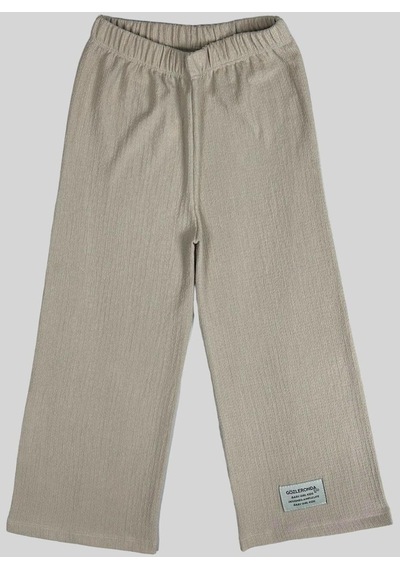 Krem Bürümcük Bol Paça Pantolon 2062-7 Krem