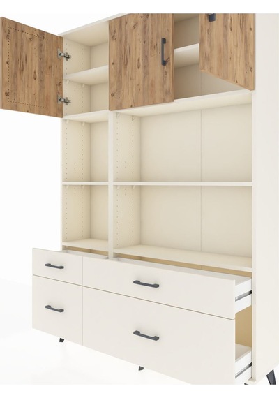 Arges Dolap 8 Raflı 4 Çekmeceli 3 Kapaklı 132x30x195 Aytaşı-çam/aytaşı Atlas Çam/aytası Arges Dolap 8 Raflı 4 Çekmeceli 3 Kapaklı 132x30x195 Aytaşı-çam/aytaşı Atlas Çam/aytası