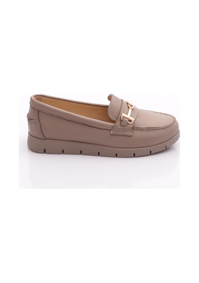 Dgn 5604-6 Kadin Loafer Ayakkabi Vizon Floater