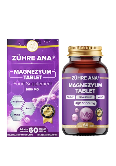 Zühre Ana Magnezyum Bisglisinat Taurat Malat 60 Tablet
