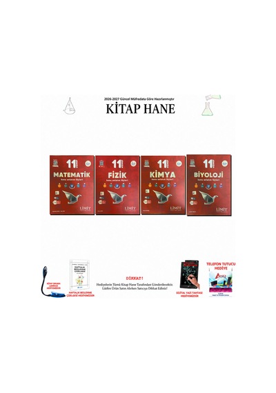 Limit 11. Sınıf Sayısal Tüm Dersler Konu Anlatım 4 Kitap Seti