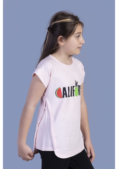 Toontoy Kids Toontoy Kız Çocuk California Baskılı Tişört Pudra
