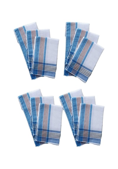 Mira Home 12 Li El Cep Yaka Kumaş Mendil 30x30 Cm 100 Pamuklu Şah - Renk: Kahve Kahverengi