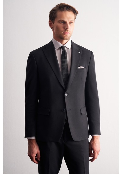 İmza Lacivert Kırlangıç Yaka Çizgili 6 Drop Slim Fit Tam Astar Esnek Takım Elbise 1001255164 İmza Lacivert Kırlangıç Yaka Çizgili 6 Drop Slim Fit Tam Astar Esnek Takım Elbise 1001255164