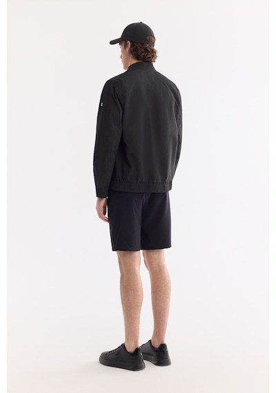 Avva Erkek Siyah Bomber Yaka Su İtici Rüzgar Geçirmez Hafif Mevsimlik Comfort Fit Mont A61y6059