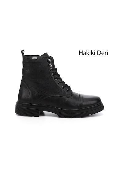 Gönderi(R) Gönderi R Siyah Floter Gön Hakiki Deri Fermuarlı Bağcıklı Erkek Postal Bot 81501 Siyah Floter