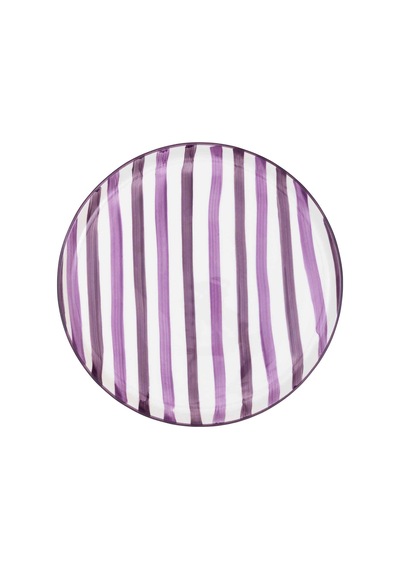 The Mia Joy Servis Tabağı Mor 30 Cm Çok Renkli