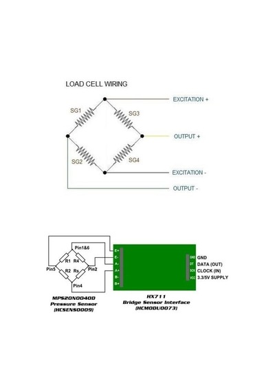 Hx711 Yük Hücresi Ağırlık Sensörü Amplifikatör Modülü Load Cell