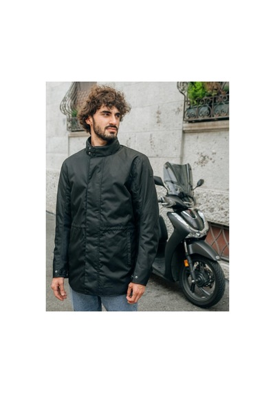 Oj Stylısh Man Motosiklet Uzun Parka Xl Siyah