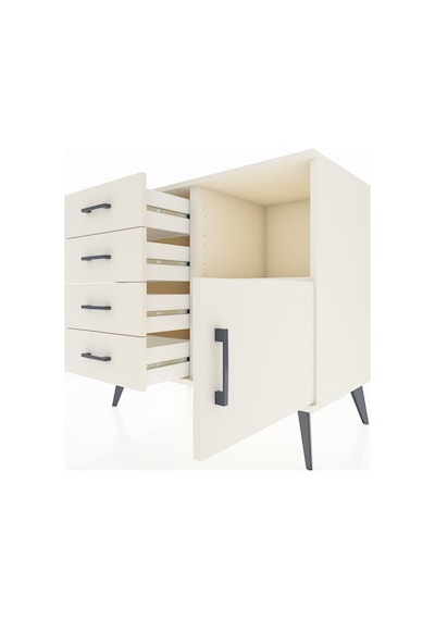 Hyperion Şifonyer Tek Raflı 4 Çekmeceli Tek Kapaklı 88x44x80 Aytaşı-aytaşı Aytaşı
