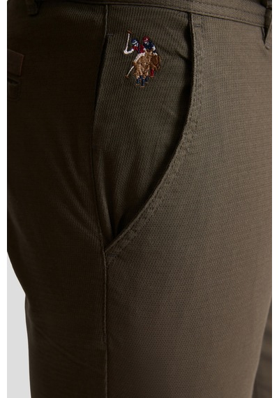 U.s. Polo Assn. Erkek Koyu Haki Pantolon Kanvas-chino 50322310-vr111