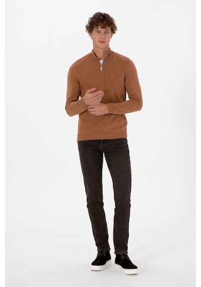 U.S. Polo Assn. Erkek Kahverengi Slim Fit Jean Pantolon 50308299-DN0031