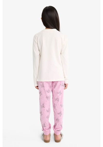 Defacto Kız Çocuk Disney Lilo & Stitch Pijama Takımı Uzun Kollu Üst Uzun Alt F7356a825auer105 Ekru Defacto Kız Çocuk Disney Lilo & Stitch Pijama Takımı Uzun Kollu Üst Uzun Alt F7356a825auer105 Ekru