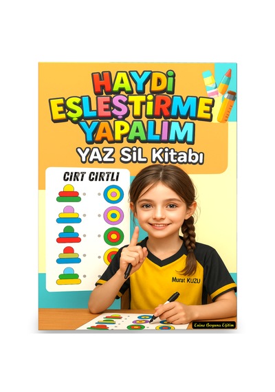 Haydi Eşleştirme Yapalım Cırt Cırtlı Yaz Sil Kitabı