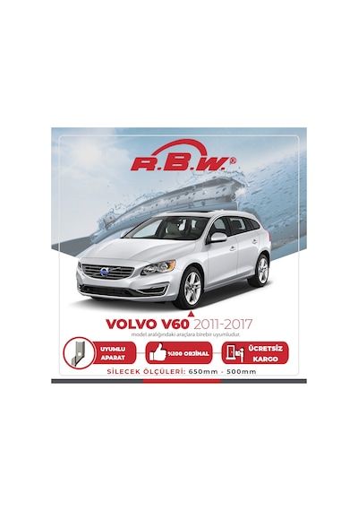 Volvo V60 Muz Silecek Takımı (2011-2017) RBW