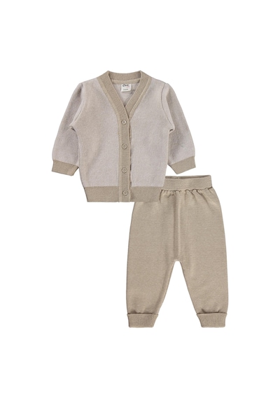 Civil Baby Hırkalı 6-18 Ay Takım - Bej