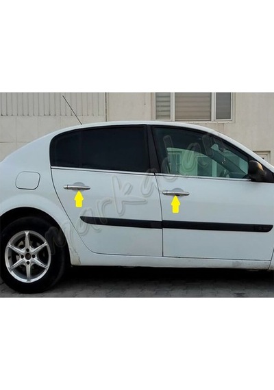 Renault Megane 2 Krom Kapı Kolu 2004-2010 4 Kapı Paslanmaz Çelik