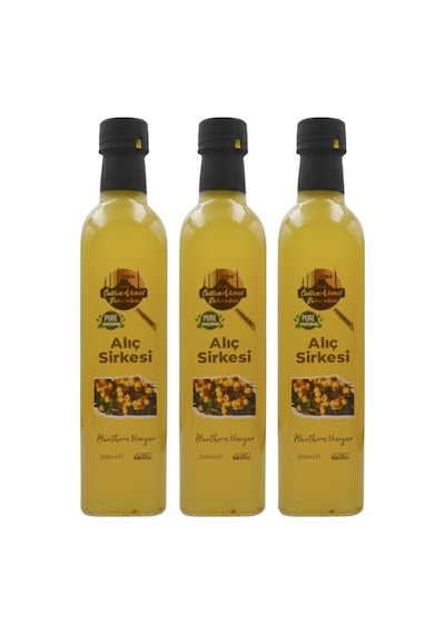 Alıç Sirkesi %100 Katkısız Doğal 3x500 Ml Özel Üretim