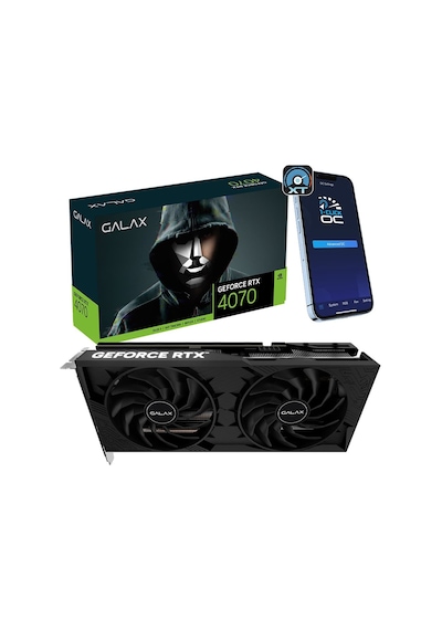 Galax NVIDIA Geforce RTX 4070 1 Click OC 2X 12 GB GDDR6X 192 Bit Ekran Kartı