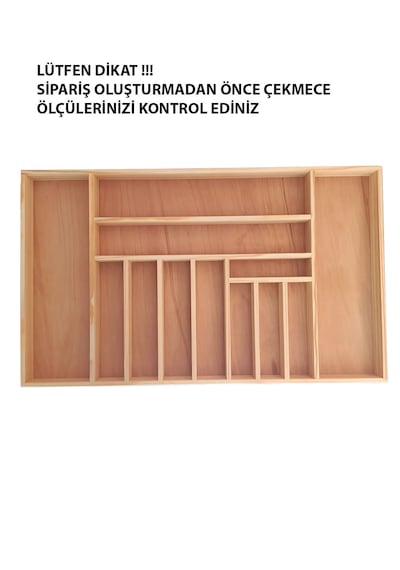 Kaşıklık 75 X 45 Cm. Ahşap Kaşıklık Ve Servis Gereçleri Düzenleyici Organizer