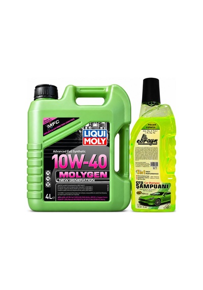 Liqui Moly Molygen New Generation 10w-40 Motor Yağı 4 Litre + Oto Şampuan 1000 Ml