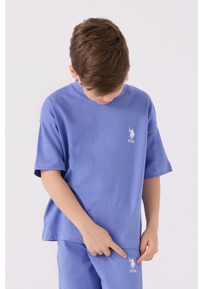 U.S. Polo Assn. Erkek Çocuk Mavi Bermuda Takım 5274-43687 Mavi