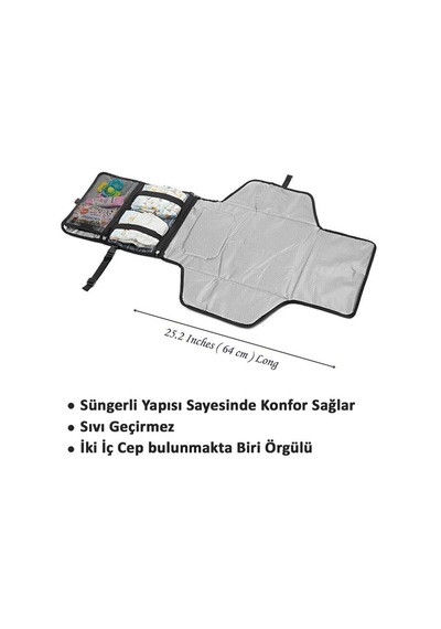 YCLSHOP Bebek Alt Açma Minderi Fonksiyonel  Bebek Arabası Uyumlu