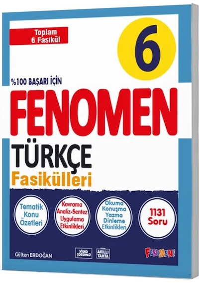 Fenomen 6. Sınıf Türkçe Fasikülleri Fenomen Yayınları
