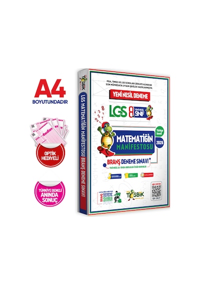 LGS 8.sınıf Matematiğin Manifestosu Yeni Nesil 3lü Çözümlü Deneme Sınavı