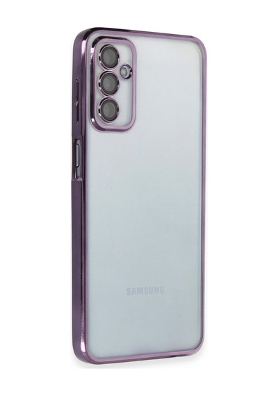 Galaxy M23 Kılıf Razer Lensli Silikon - Mor