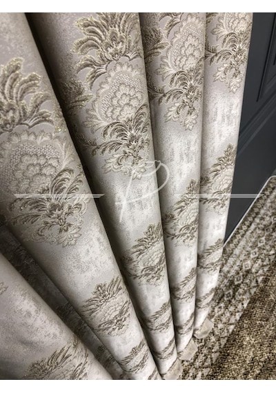 Fon Perdetaç Marka Claose Desen Damask Motifli Fon