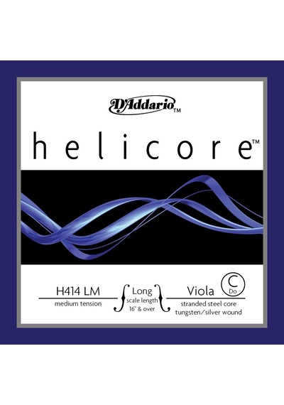 D'addario H414lm Helicore Tek Viyola Do C Teli Long Scale T