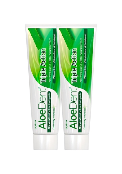Aloe Vera İle 3 Etkili Diş Macunu Florür Ve Sls İçermeyen Doğal Beyazlık , 100 Ml X 2 Adet