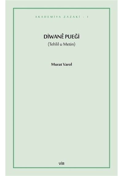 Diwane Puegi - Murat Varol - Vir Yayınları