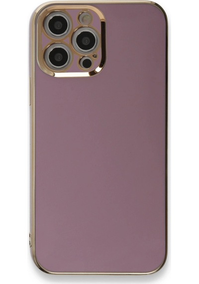 Apple Uyumlu iPhone 12 Pro Max Kılıf Volet Silikon Mor/