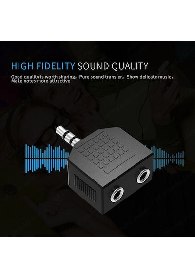 3.5Mm Stereo Kulaklık Ses Çoklayıcı Adaptör