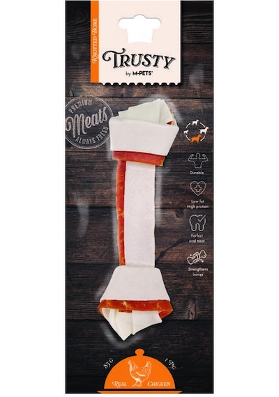 M-pets Trusty Chicken Tavuklu Düğüm Kemik 85 Gr 20,3 Cm