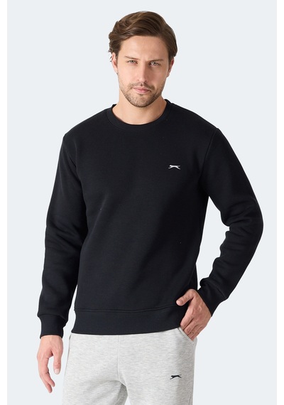 Slazenger Megar I Erkek Siyah Sweatshirt Siyah