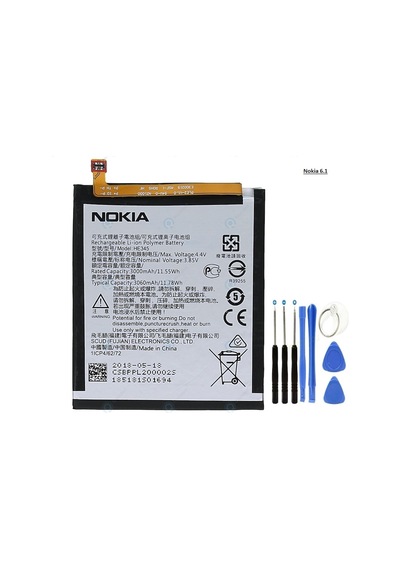 Nokia 6.1 Batarya Pil Ta1054-2018 He345 + Tamir Seti