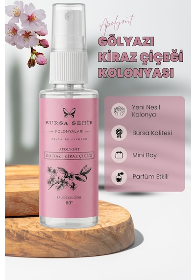 Bursa Şehir Kolonyaları, 5'li Gölyazı Kiraz Çiçeği Kolonyası, Cep Boy Kolonya, Sprey Kolonya